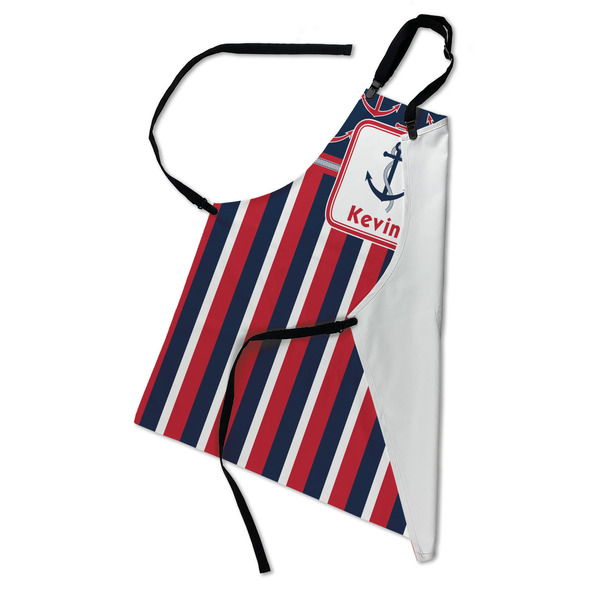Nautical Anchors & Stripes Apron - Folded