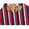 Nautical Anchors & Stripes Apron - Pocket Detail with Props