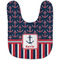 Nautical Anchors & Stripes Baby Bib - AFT flat