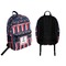 Nautical Anchors & Stripes Backpack front and back - Apvl
