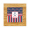 Nautical Anchors & Stripes Bamboo Trivet with 6" Tile - FRONT