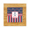 Nautical Anchors & Stripes Bamboo Trivet with Ceramic Tile Insert (Personalized)
