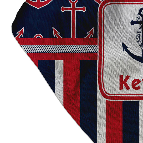 Nautical Anchors & Stripes Bandana Detail