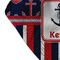 Nautical Anchors & Stripes Bandana Detail