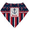 Nautical Anchors & Stripes Bandana Bib (Personalized)
