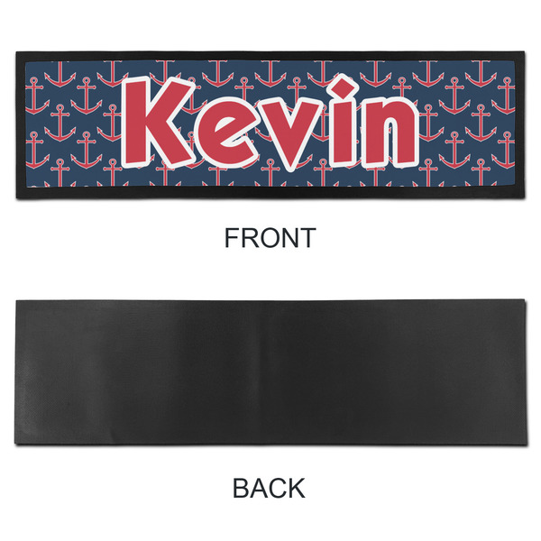 Nautical Anchors & Stripes Bar Mat - Large - APPROVAL