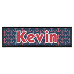 Nautical Anchors & Stripes Bar Mat (Personalized)