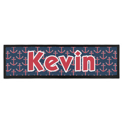 Nautical Anchors & Stripes Bar Mat (Personalized)