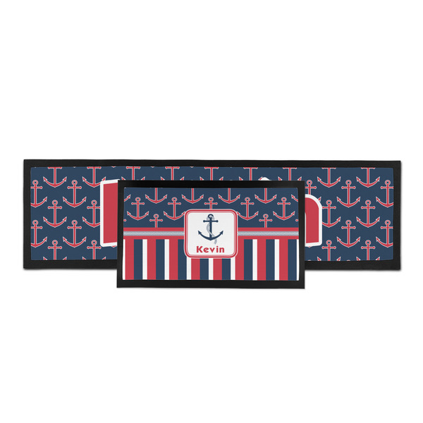 Nautical Anchors & Stripes Bar Mat - Parent Main