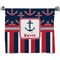Nautical Anchors & Stripes Bath Towel (Personalized)