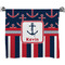 Nautical Anchors & Stripes Bath Towel (Personalized)