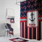 Nautical Anchors & Stripes Bath Towel Sets - 3-piece - In Context