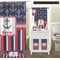 Nautical Anchors & Stripes Bathroom Scene
