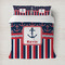 Nautical Anchors & Stripes Bedding Set- Queen Lifestyle - Duvet