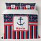Nautical Anchors & Stripes Bedding Set- King Lifestyle - Duvet