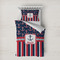 Nautical Anchors & Stripes Duvet Cover Set - Twin XL (Personalized)