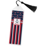 Nautical Anchors & Stripes Book Mark w/Tassel (Personalized)