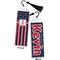 Nautical Anchors & Stripes Bookmark with tassel - Front and Back