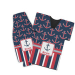 Nautical Anchors & Stripes Bottle Cooler (Personalized)
