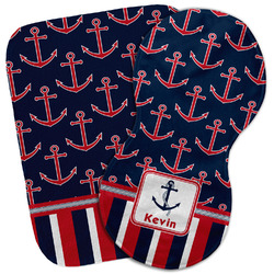 Nautical Anchors & Stripes Burp Cloth (Personalized)
