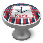 Nautical Anchors & Stripes Cabinet Knob (Personalized)