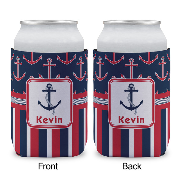 Nautical Anchors & Stripes Can Sleeve - APPROVAL (single)