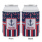 Nautical Anchors & Stripes Can Sleeve - APPROVAL (single)