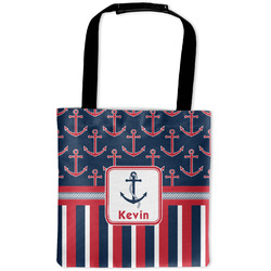 Nautical Anchors & Stripes Auto Back Seat Organizer Bag (Personalized)