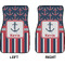 Nautical Anchors & Stripes Car Mat Front - Approval
