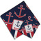 Nautical Anchors & Stripes Cloth Napkins - Personalized Lunch & Dinner (PARENT MAIN)