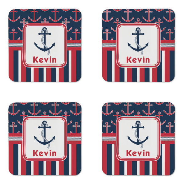 Nautical Anchors & Stripes Coaster Set - APPROVAL
