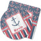 Nautical Anchors & Stripes Coasters Rubber Back - Main