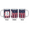 Nautical Anchors & Stripes Coffee Mug - 15 oz - White APPROVAL