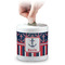 Nautical Anchors & Stripes Coin Bank (Personalized)
