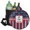 Nautical Anchors & Stripes Collapsible Personalized Cooler & Seat