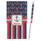 Nautical Anchors & Stripes Colored Pencils - Front View