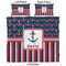 Nautical Anchors & Stripes Comforter Set - King - Approval