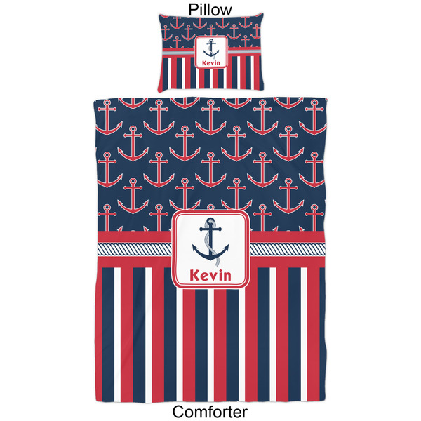 Nautical Anchors & Stripes Comforter Set - Twin - Approval