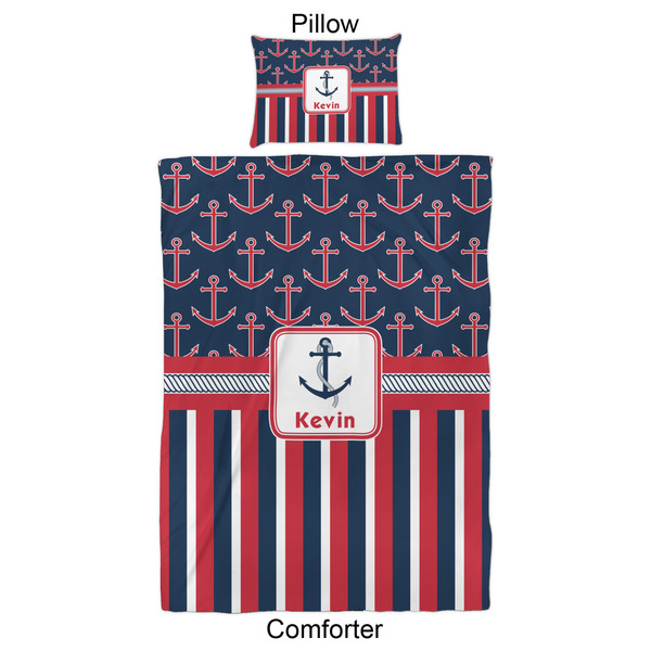 Nautical Anchors & Stripes Comforter Set - Twin XL - Approval