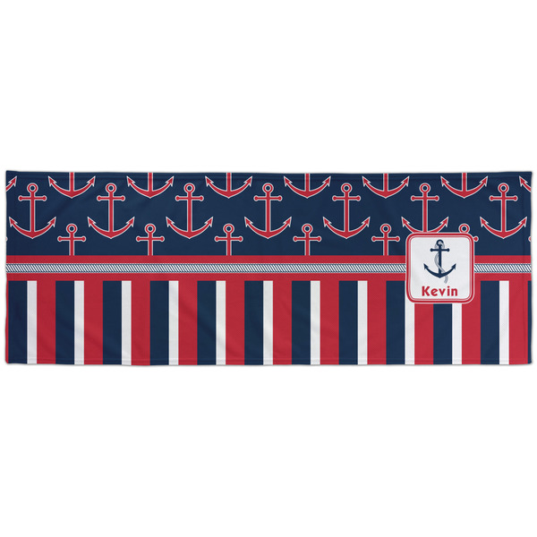 Nautical Anchors & Stripes Cooling Towel- Approval