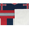 Nautical Anchors & Stripes Cooling Towel- Detail
