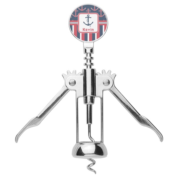Nautical Anchors & Stripes Corkscrew - Alt