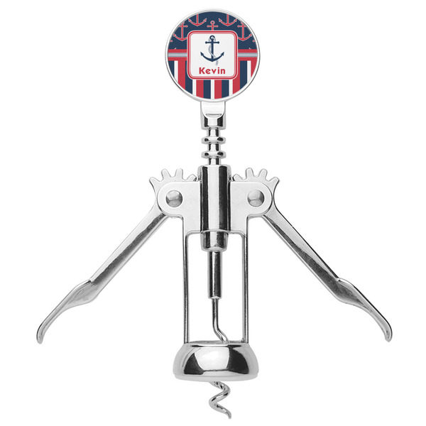 Nautical Anchors & Stripes Corkscrew - Alt
