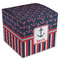 Nautical Anchors & Stripes Cube Favor Gift Boxes (Personalized)