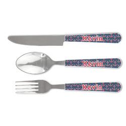Nautical Anchors & Stripes Cutlery Set (Personalized)