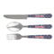 Nautical Anchors & Stripes Cutlery Set - FRONT