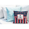Nautical Anchors & Stripes Decorative Pillow Case - LIFESTYLE 2