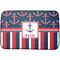 Nautical Anchors & Stripes Dish Drying Mat w/ Name or Text