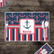 Nautical Anchors & Stripes Disposable Paper Placemat - In Context