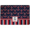 Nautical Anchors & Stripes Dog Food Mat - Small without bowls